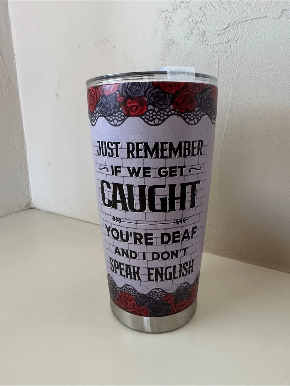 Humorous Insulated Travel Tumbler